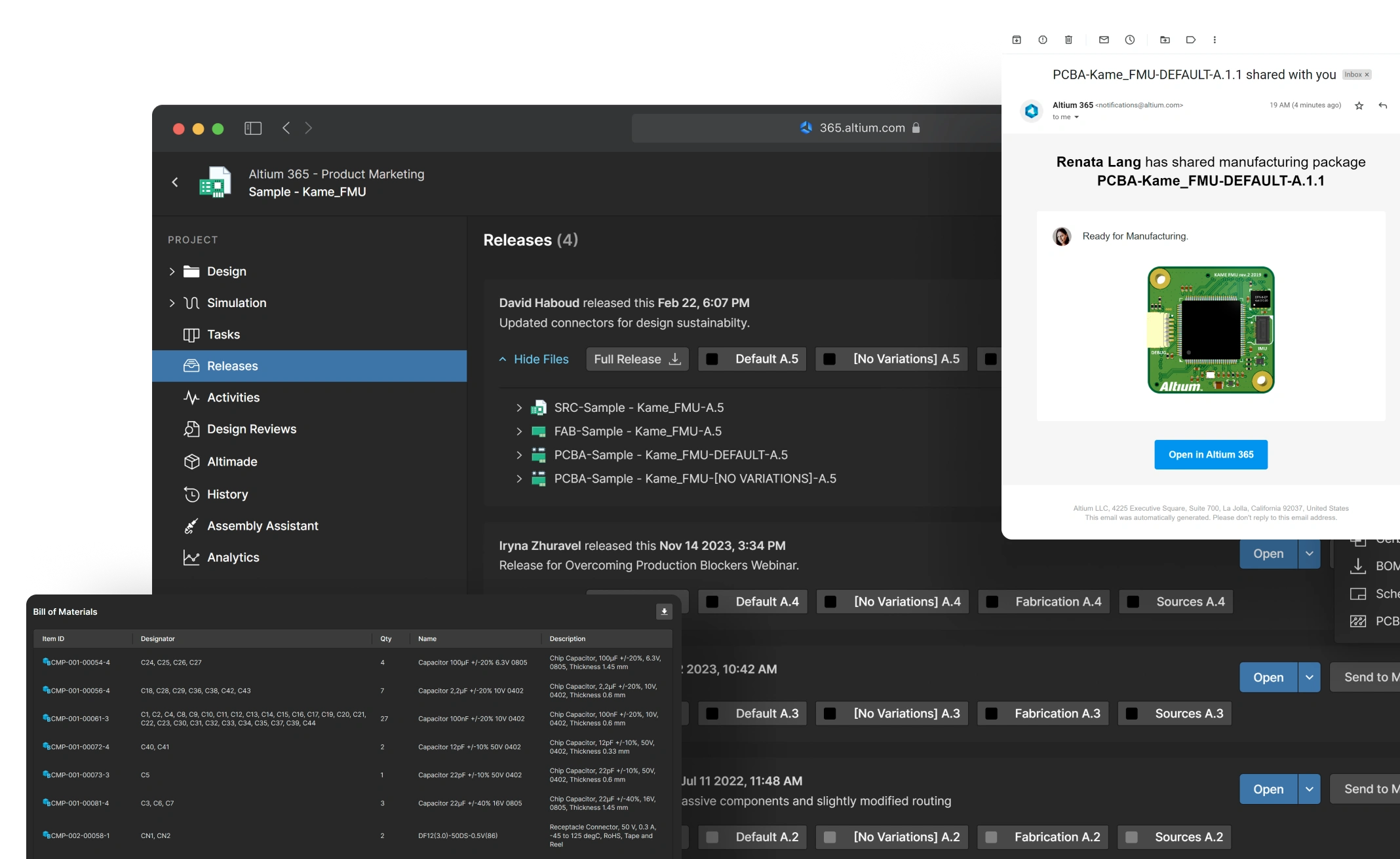 Altium 365 Manufacturing Handoff
